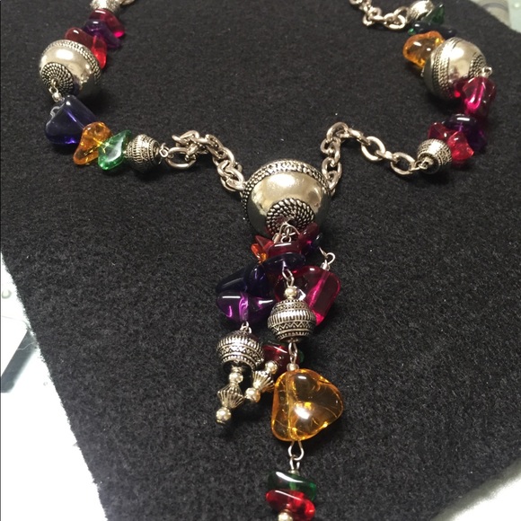 Long colorful fun necklace - Picture 1 of 4